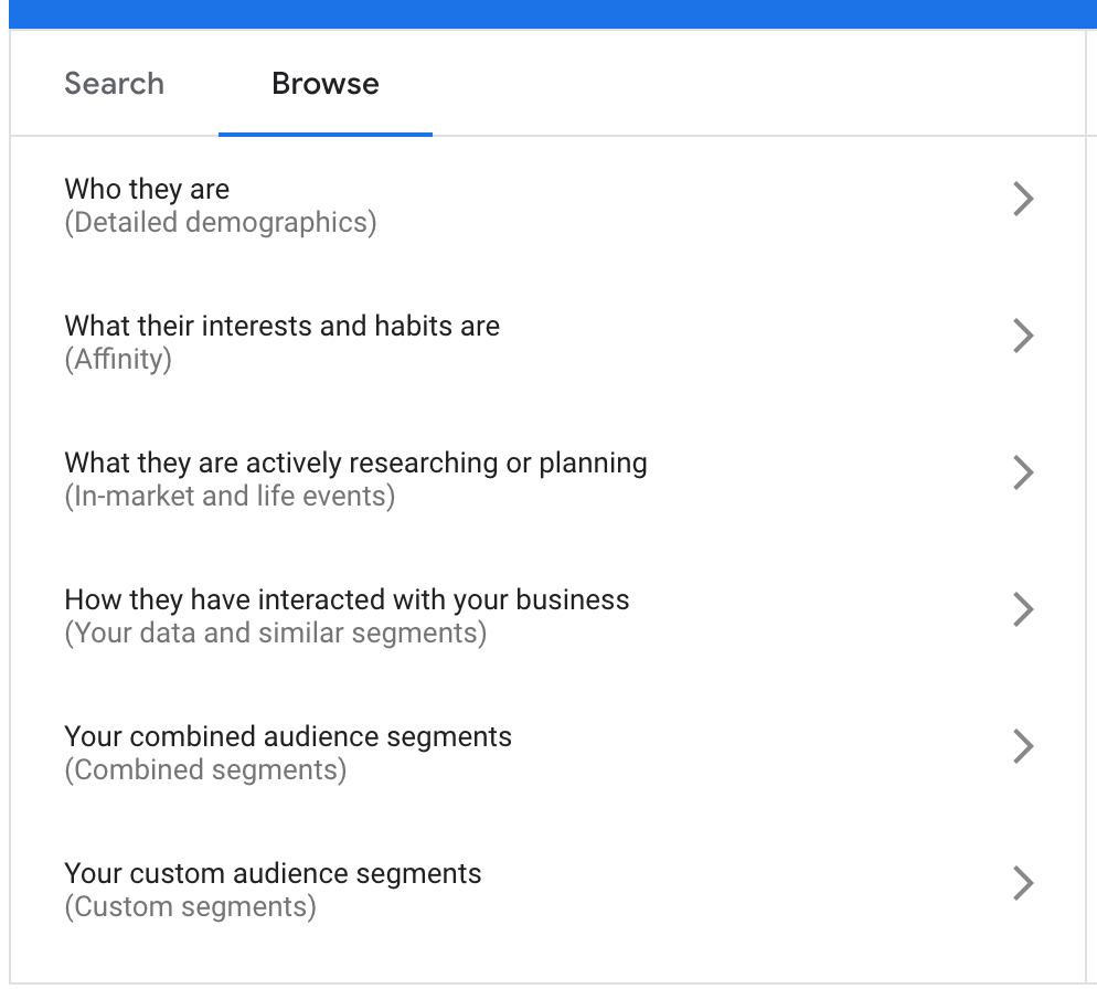 audience segments