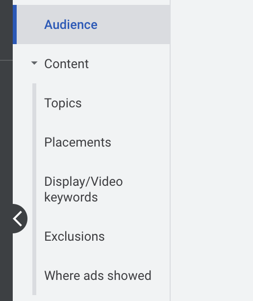 content in display ads