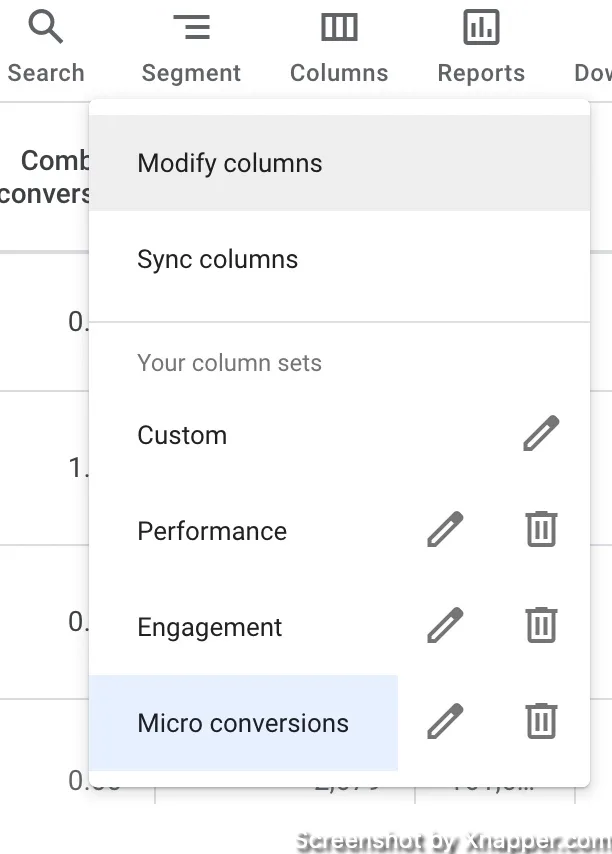 column sets