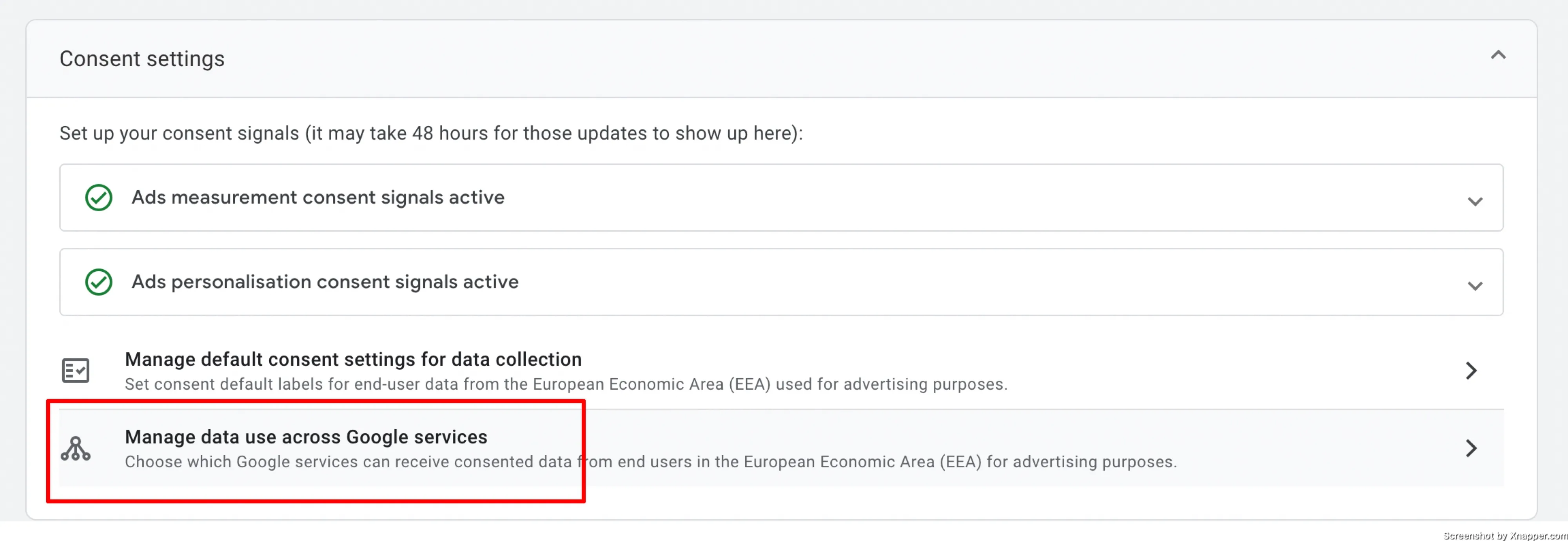 google ads data accross accounts