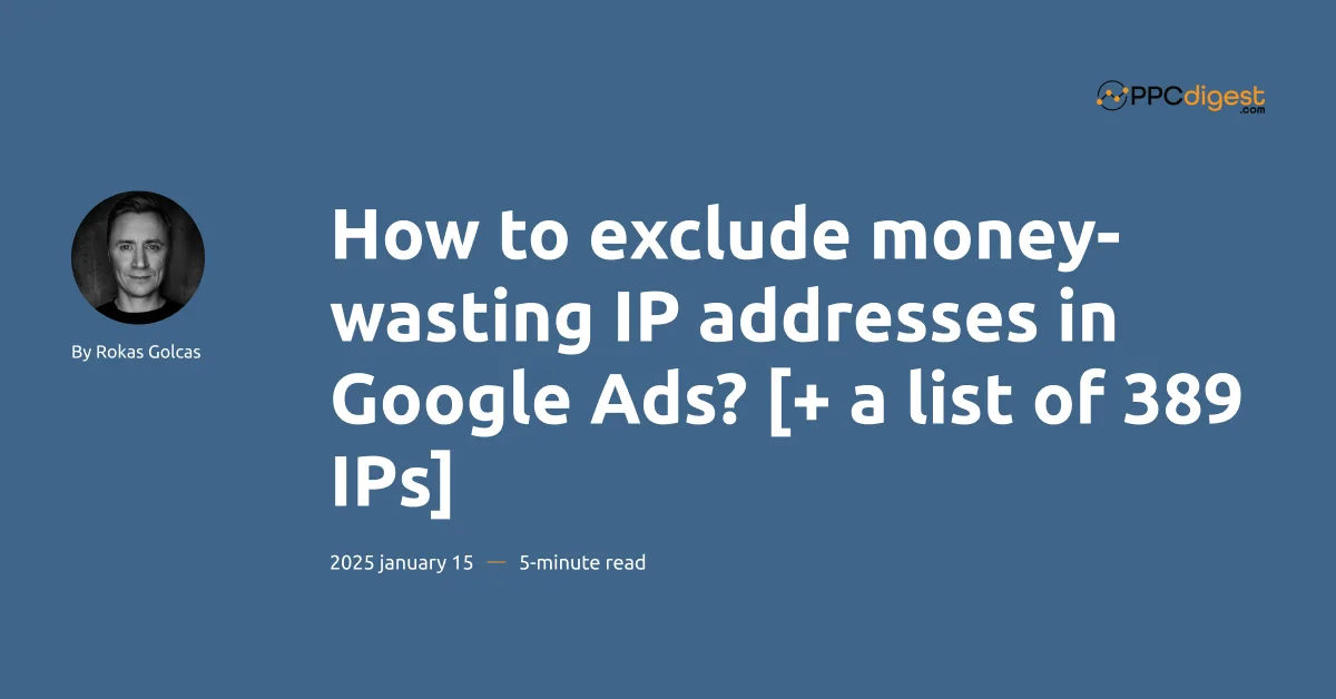 exclude ip addresses in google ads